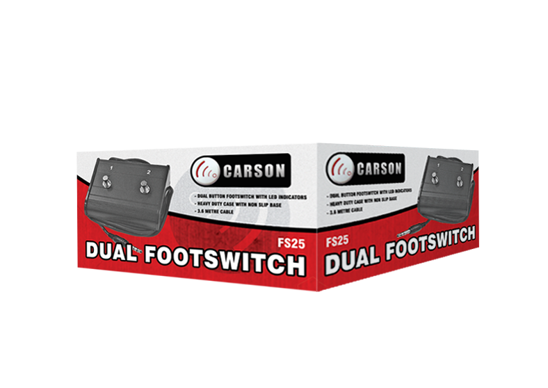 Carson | FS25 | Double Footswitch | Black Carson | FS25 | Double Footswitch | Black